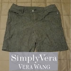 Vera Wang Black Floral Shorts
